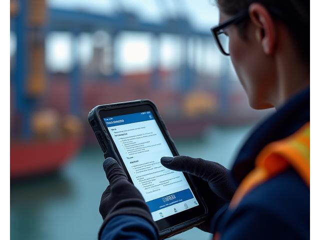 Mobile training platform for logistics workers in Hamburg port