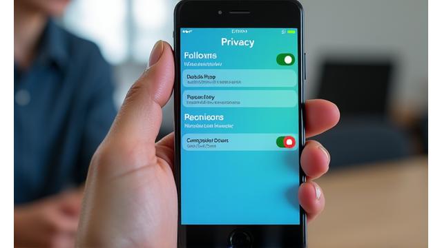 Sicherheitsmerkmale einer mobilen App mit Schlosssymbol auf einem Smartphone-Bildschirm